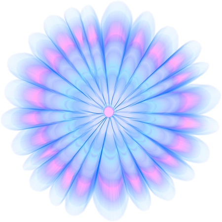 Psychedelic Flower illustration violet